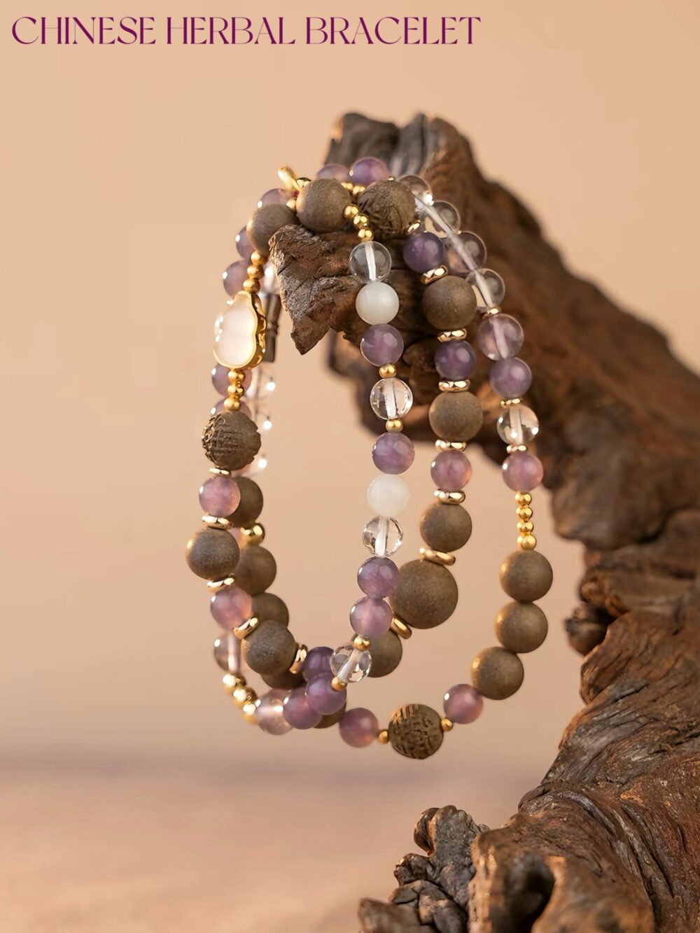 [Purple Smoke Floating] Herbal essence medicine fragrant Chinese medicine energy bracelet intangible cultural heritage - Image 6