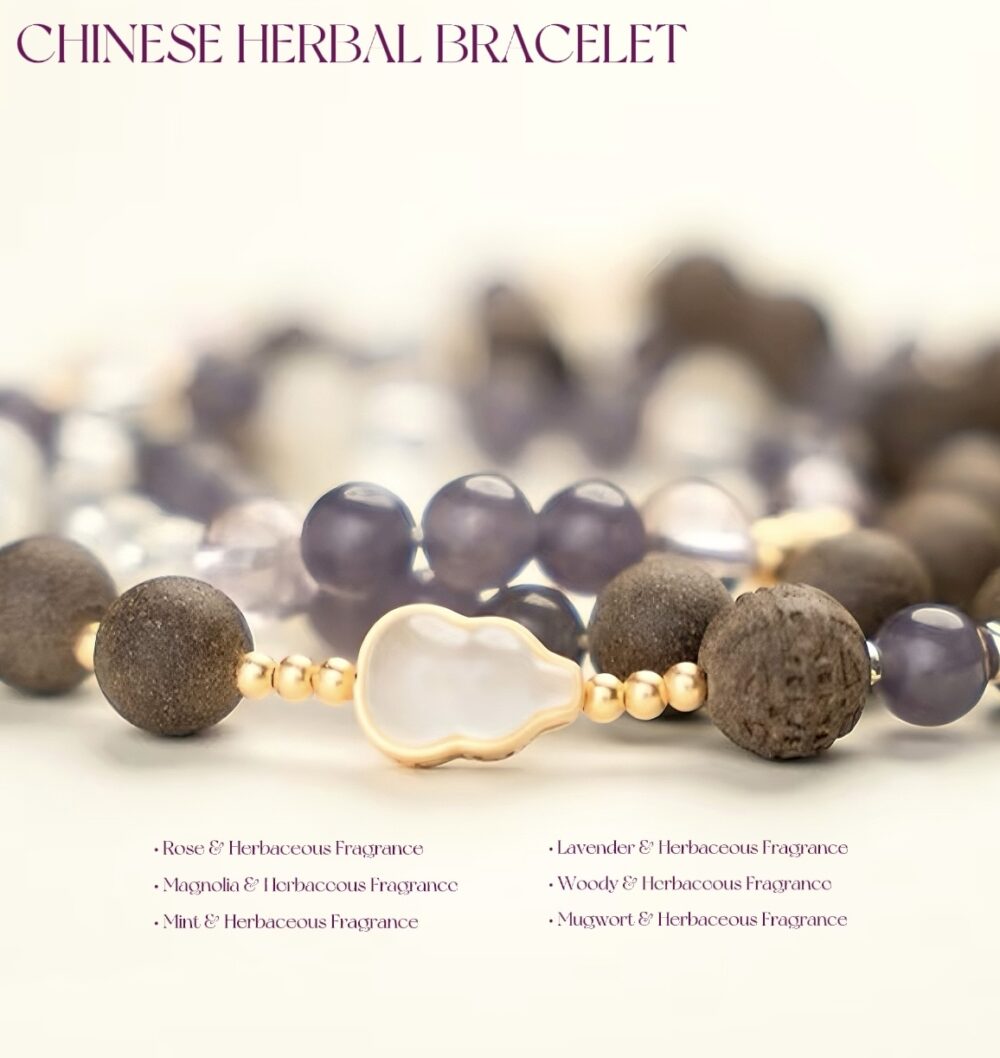 [Purple Smoke Floating] Herbal essence medicine fragrant Chinese medicine energy bracelet intangible cultural heritage - Image 4
