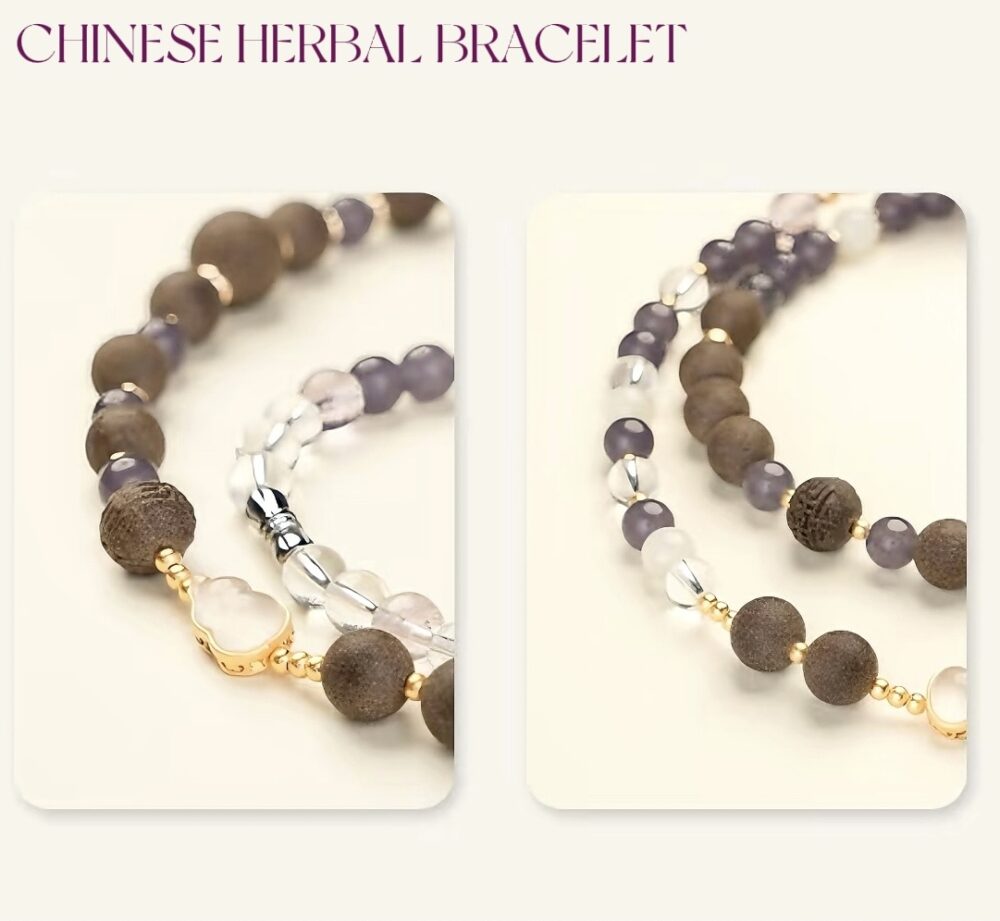 [Purple Smoke Floating] Herbal essence medicine fragrant Chinese medicine energy bracelet intangible cultural heritage - Image 3