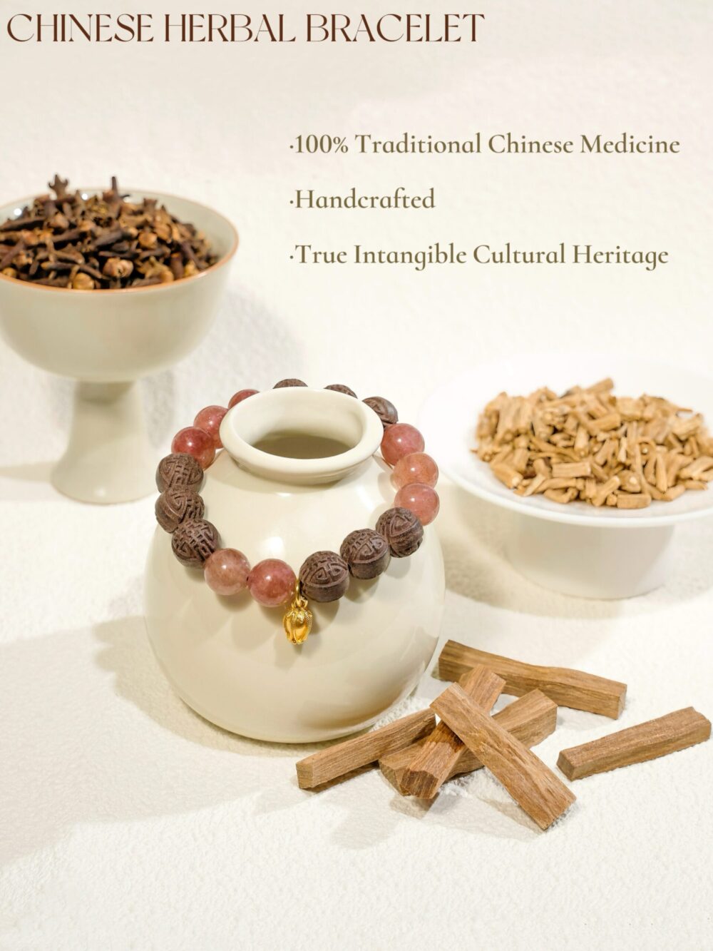 [Taoxi] Herbal essence medicine fragrant Chinese medicine energy bracelet intangible cultural heritage - Image 4