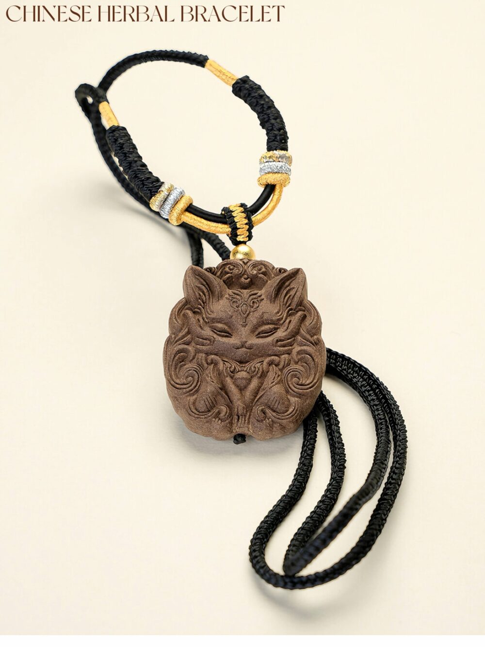 【 Lucky Fox 】 The energy necklace with herbal essence and fragrant herbs intangible cultural heritage - Image 3