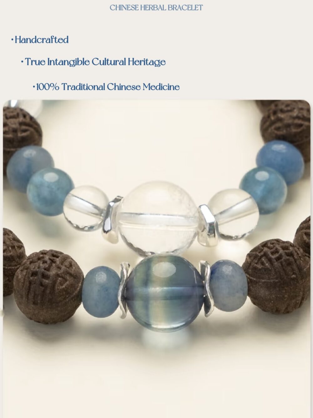 [Lanzhoudu] Herbal essence medicine fragrant traditional Chinese medicine energy bracelet intangible cultural heritage - Image 7