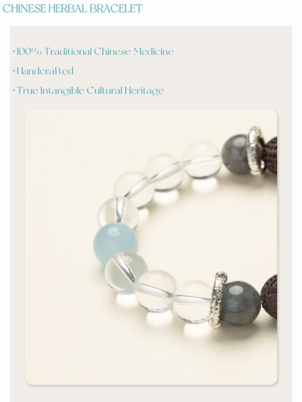 [Empty Desire] Herbal Essence Medicine Fragrance Traditional Chinese Medicine Energy Bracelet is a masterpiece. - Image 2