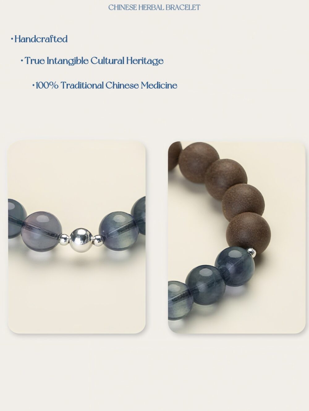 【 Green Mountain Returning to the Moon 】 Herbal essence medicine fragrance Chinese traditional medicine energy bracelet intangible cultural heritage - Image 2