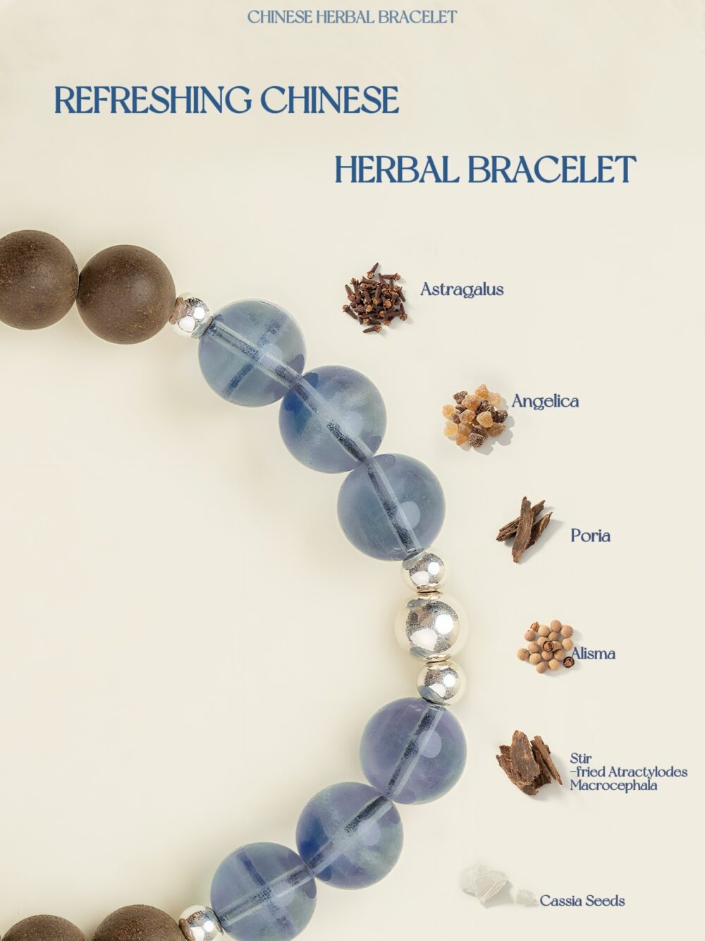 【 Green Mountain Returning to the Moon 】 Herbal essence medicine fragrance Chinese traditional medicine energy bracelet intangible cultural heritage - Image 4