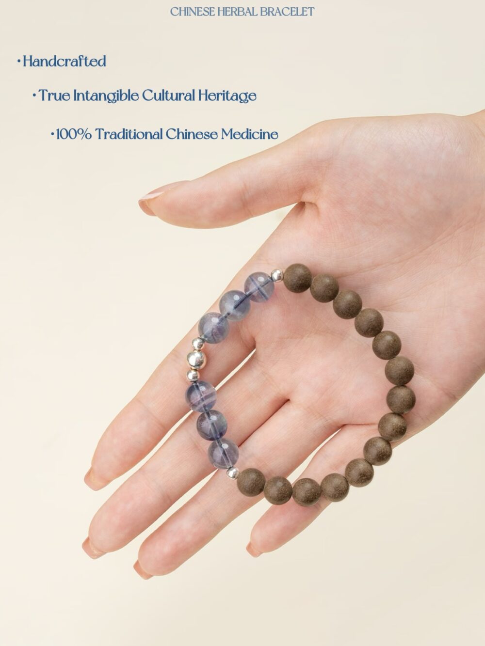 【 Green Mountain Returning to the Moon 】 Herbal essence medicine fragrance Chinese traditional medicine energy bracelet intangible cultural heritage - Image 3