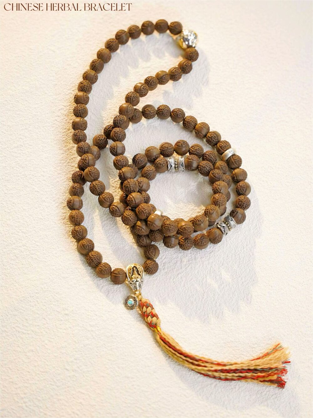 【108 seeds】Herbal essence medicine fragrant Chinese medicine energy bracelet intangible cultural heritage - Image 2