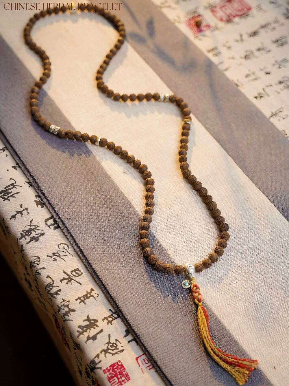 【108 seeds】Herbal essence medicine fragrant Chinese medicine energy bracelet intangible cultural heritage - Image 3