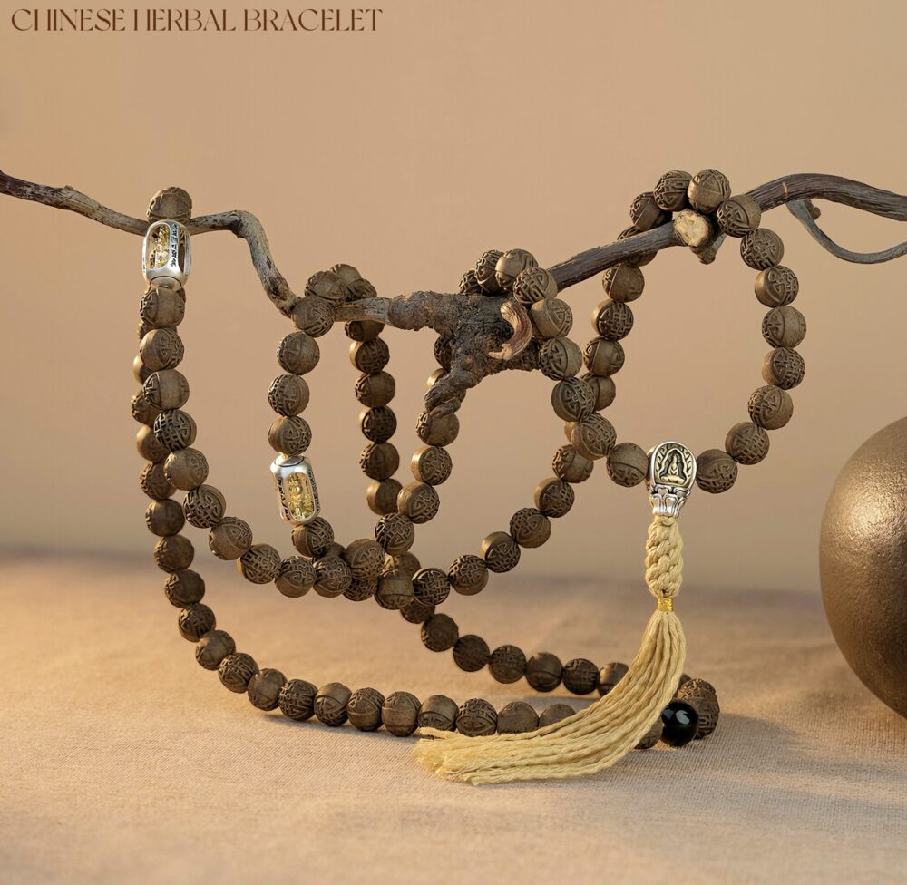 【108 seeds】Herbal essence medicine fragrant Chinese medicine energy bracelet intangible cultural heritage - Image 4