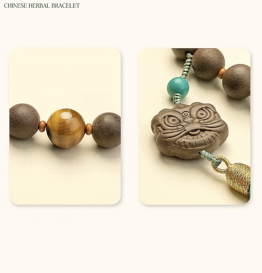 【lion's eye】Herbal essence medicine fragrant Chinese medicine energy bracelet intangible cultural heritage - Image 5
