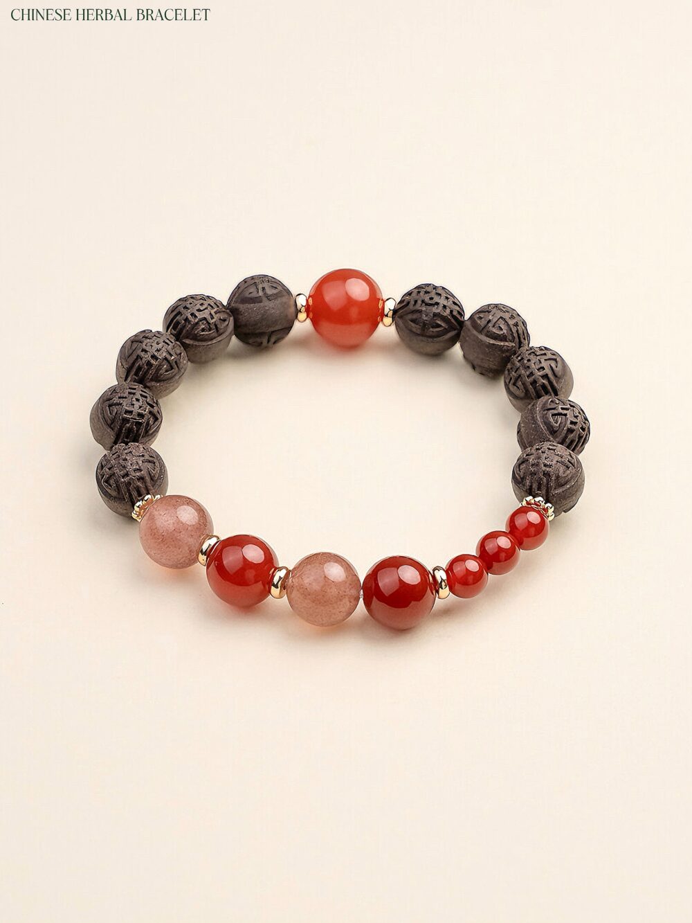 【red flame】Herbal essence medicine fragrant Chinese medicine energy bracelet intangible cultural heritage - Image 3