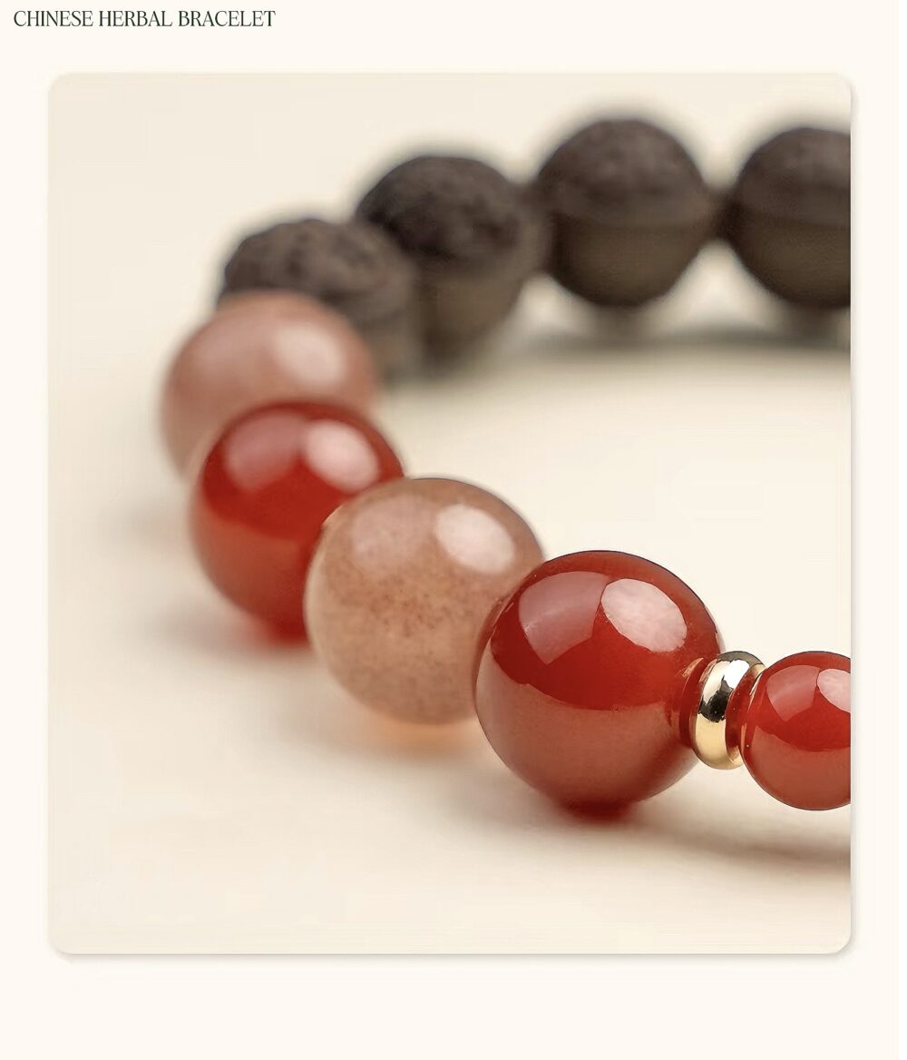 【red flame】Herbal essence medicine fragrant Chinese medicine energy bracelet intangible cultural heritage - Image 4