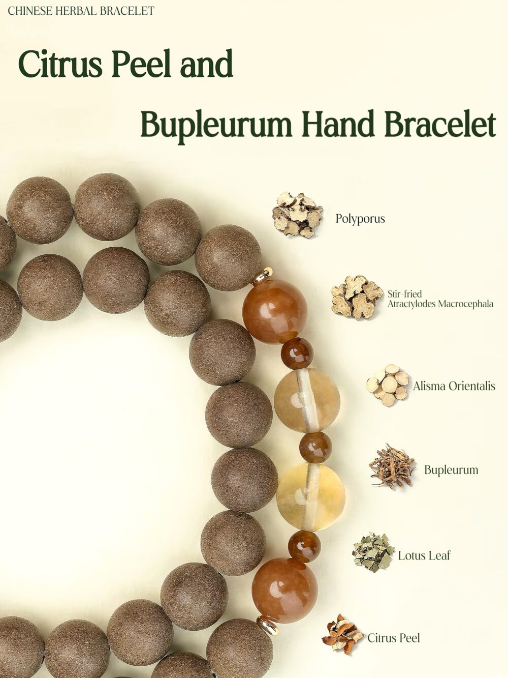 【Canggu Shuangquan】Herbal essence medicine fragrant Chinese medicine energy bracelet intangible cultural heritage - Image 5