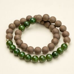 【Double Circle of Green Jade】Herbal essence medicine fragrant Chinese medicine energy bracelet intangible cultural heritage