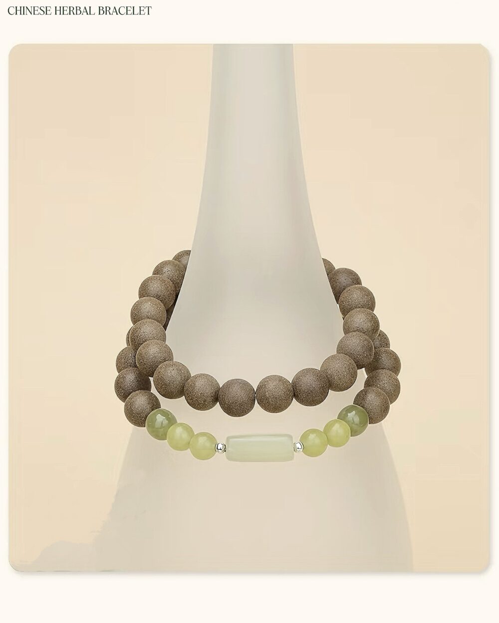 【Mingke Double Circle】Herbal essence medicine fragrant Chinese medicine energy bracelet intangible cultural heritage - Image 2