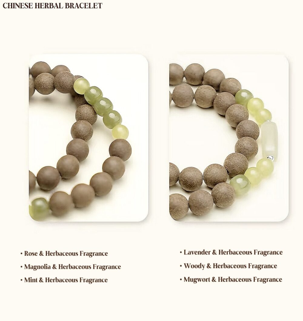 【Mingke Double Circle】Herbal essence medicine fragrant Chinese medicine energy bracelet intangible cultural heritage - Image 3