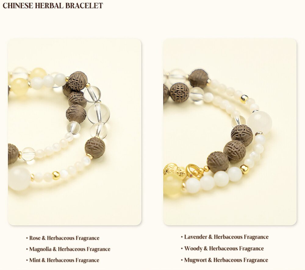 【Yurong】Herbal essence medicine fragrant Chinese medicine energy bracelet intangible cultural heritage - Image 6