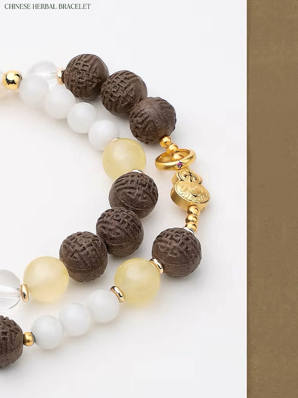 【Yurong】Herbal essence medicine fragrant Chinese medicine energy bracelet intangible cultural heritage - Image 3