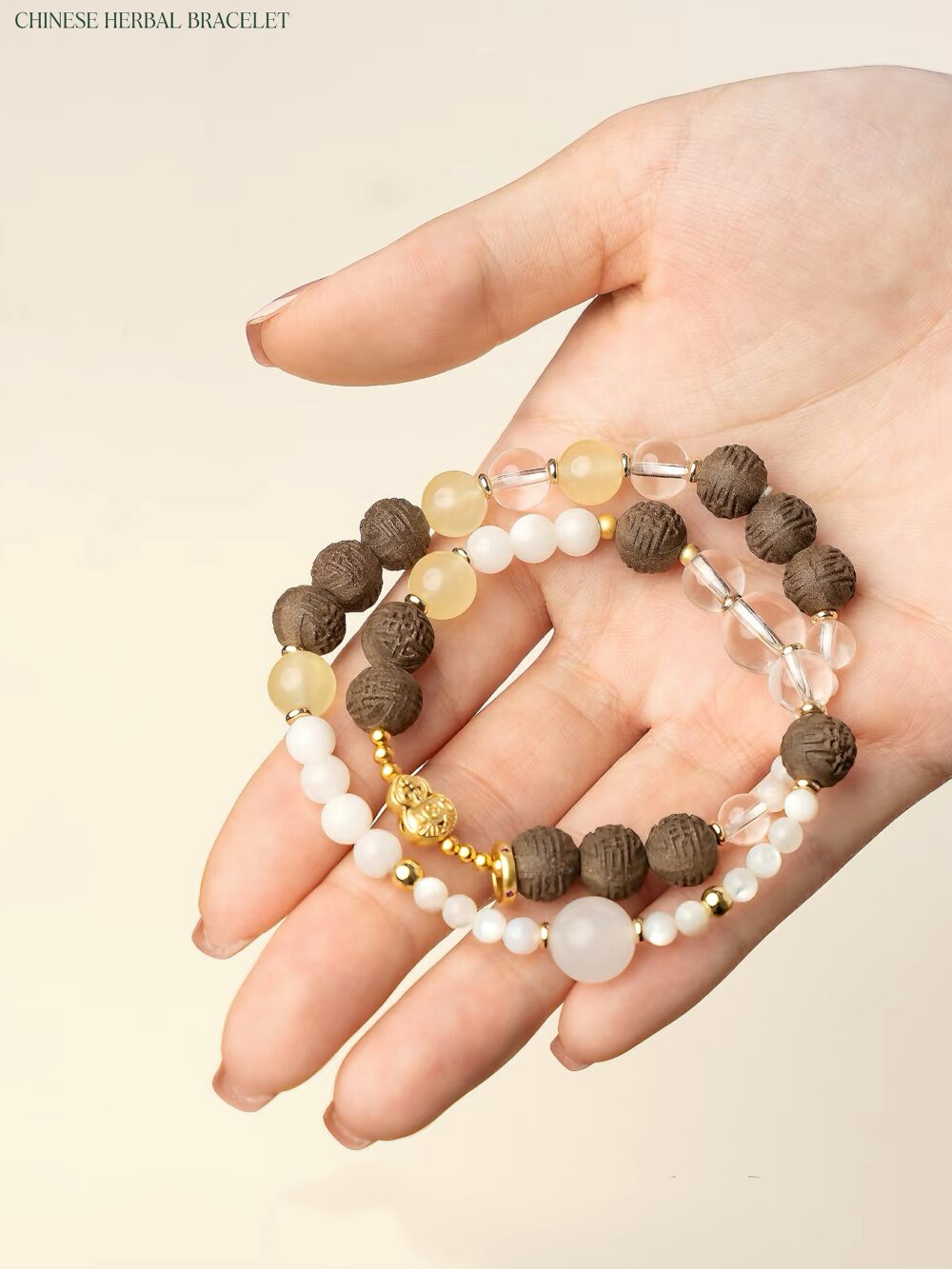 【Yurong】Herbal essence medicine fragrant Chinese medicine energy bracelet intangible cultural heritage - Image 4