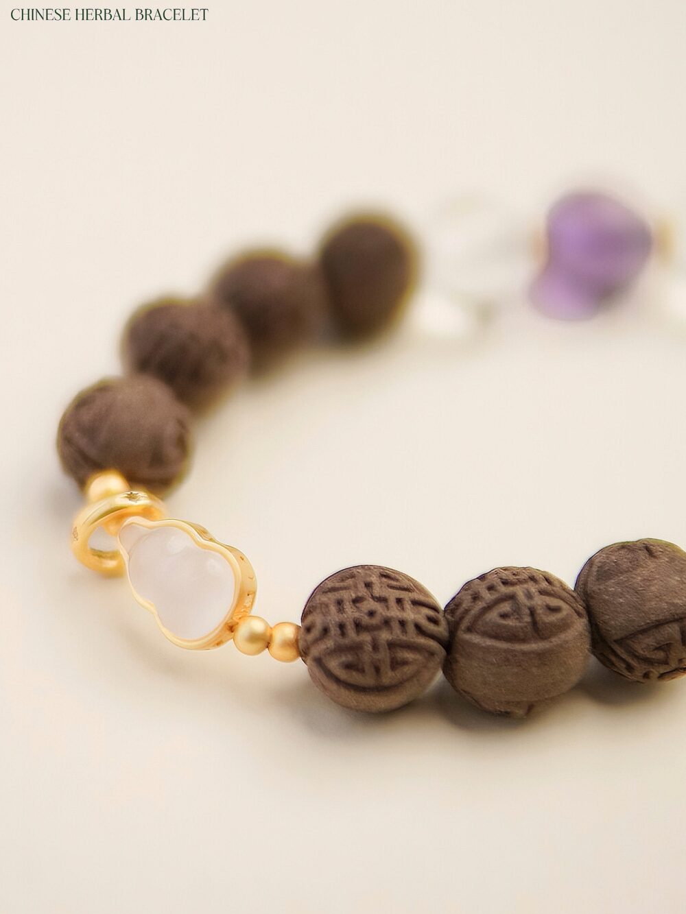 【Ziling】Herbal essence medicine fragrant Chinese medicine energy bracelet intangible cultural heritage - Image 2