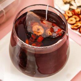Kidney-tonifying tea formula Ginseng Five Treasures Tea Blended Flower Tea Eight Treasures Tea Red Date and Goji Berry Tea Men's Tea Health Tea Mulberry Herb Formula Health Tea